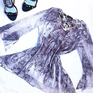 Boho Lace Overlay Top